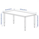 IKEA LAGKAPTEN - OLOV Desk White-Black 120X60 cm