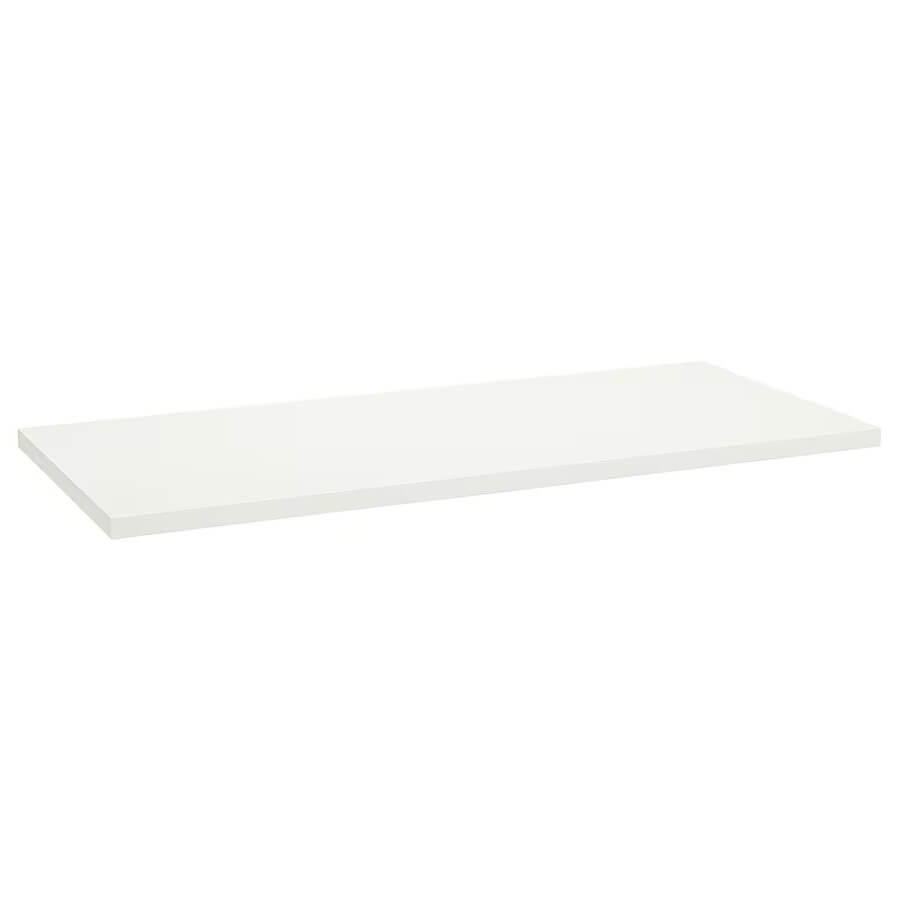 IKEA LAGKAPTEN - MITTBACK Desk White, Birch 140X60 cm