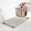 Ikea LAMPLIG trivet stainless steel 50x28 cm