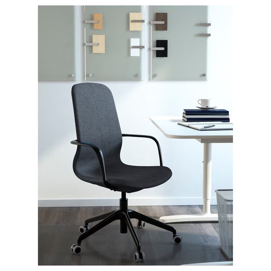 Ikea LANGFJALL conference chair with armrests Gunnared blue/black