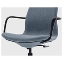 Ikea LANGFJALL conference chair with armrests Gunnared blue/black