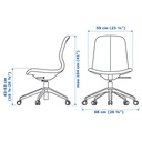 Ikea LANGFJALL conference chair with armrests Gunnared blue/black