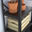 Ikea BROR 1 section/shelves black 65x40x110 cm