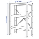 Ikea BROR 1 section/shelves black 65x40x110 cm