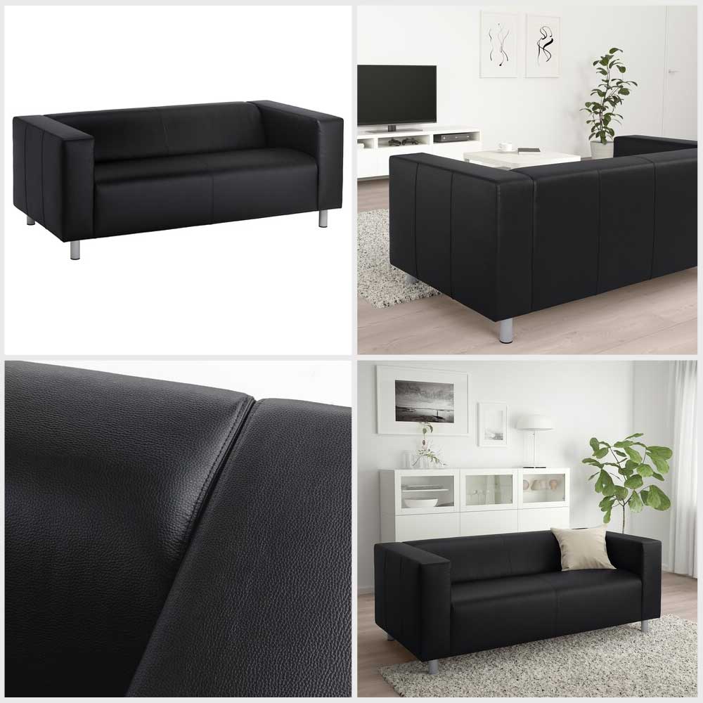 Ikea KLIPPAN 2-seat sofa, Bomstad black