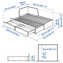 IKEA Flekke Day-Bed Frame with 2 Drawers