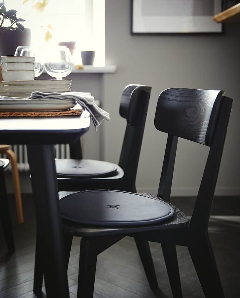 IKEA Lisabo Table Black 140X78 cm