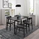 IKEA Lisabo Table Black 140X78 cm