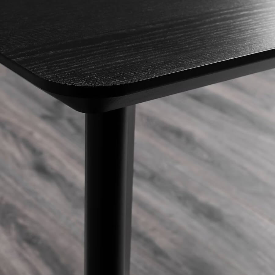 IKEA Lisabo Table Black 140X78 cm