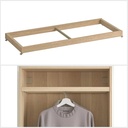 Ikea KOMPLEMENT Clothes rail, white stained oak effect 75x35 cm