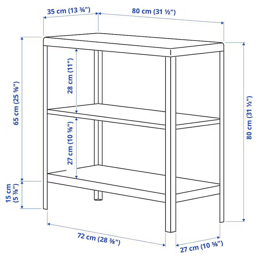 IKEA Kolbjorn Shelving Unit In-Outdoor Beige 80X81 cm