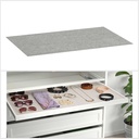 Ikea KOMPLEMENT Drawer mat, light grey patterned 90x53 cm