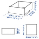 IKEA KOMPLEMENT Drawer, White, 50X58 cm