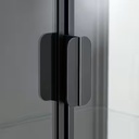 IKEA Rudsta Glass-Door Cabinet, Anthracite 80X37X120 cm