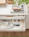 IKEA ALEX Drawer Unit on Castors White 67X66 cm