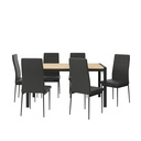 IDIYA KARIBA 1+6 Dining Set, Black