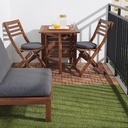 IKEA Runnen Floor Decking, Outdoor, Brown Stained Brown - 9 Pack