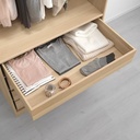 IKEA KOMPLEMENT Drawer White Stained Oak Effect 100X58 cm