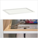 Ikea KOMPLEMENT Glass shelf, white 75x58 cm