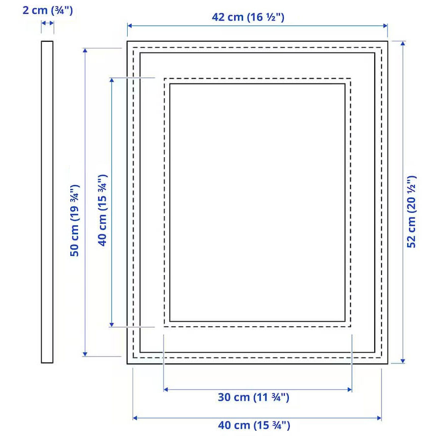 Knoppang Frame Black 40X50 cm