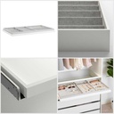 Ikea KOMPLEMENT Pull-out tray with insert, white 100x58 cm