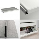 Ikea KOMPLEMENT Pull-out tray with shoe insert, white/light grey 100x58 cm