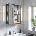 Ikea ENHET mirror cabinet anthracite 60x17x75 cm