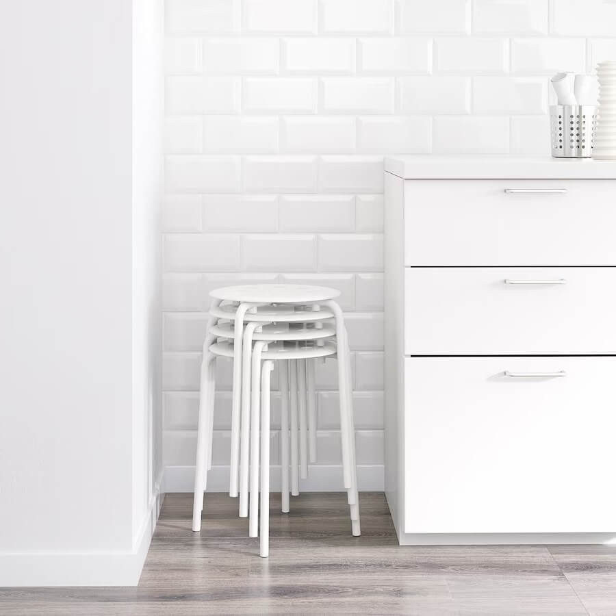 MARIUS Stools, White