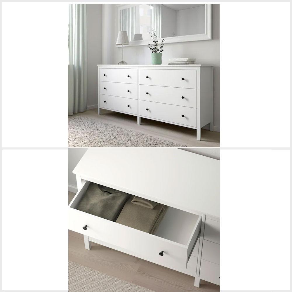 Ikea KOPPANG Chest of 6 drawers white 172x83 cm