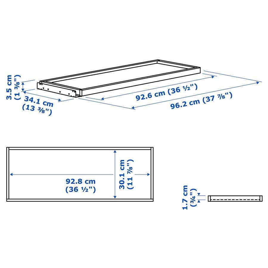 KOMPLEMENT Pull-out Tray,white 100x35 cm