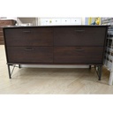MUSKEN Chest of 4 Drawers, Brown