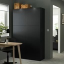 Lappviken Door, Black-Brown, 60X64 cm