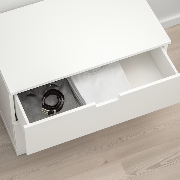 NORDLI chest of 2 drawers white 80x54 cm