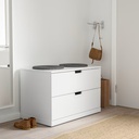 NORDLI chest of 2 drawers white 80x54 cm