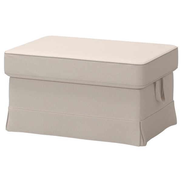 EKTORP Footstool Cover, Lofallet Beige