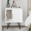 ANTIOCH BEDSIDE TABLE - WHITE - WHITE