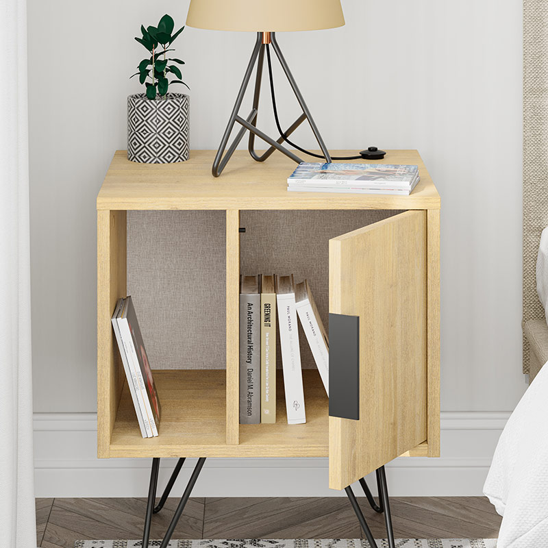 ANTIOCH BEDSIDE TABLE - OAK - OAK