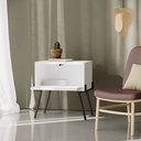 LISMORE NIGHTSTAND - WHITE