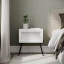 LISMORE NIGHTSTAND - WHITE