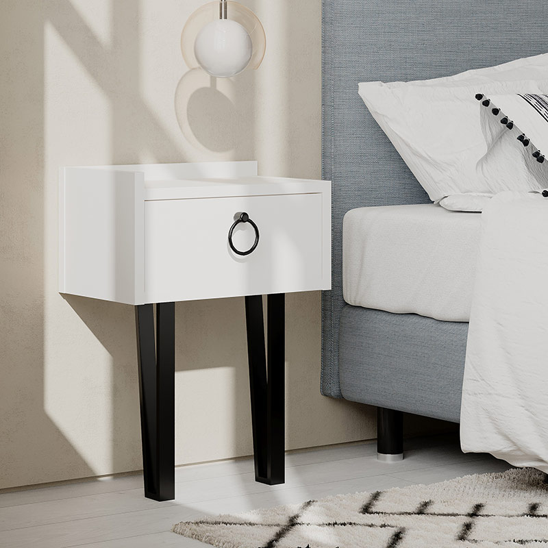 ICELAND NIGHTSTAND - WHITE