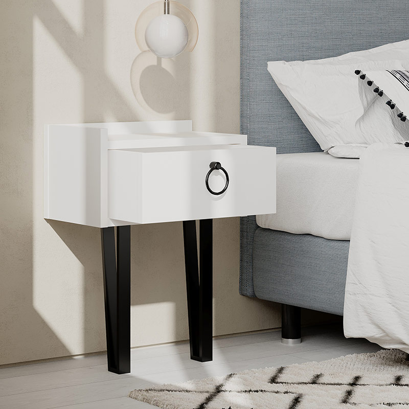 ICELAND NIGHTSTAND - WHITE