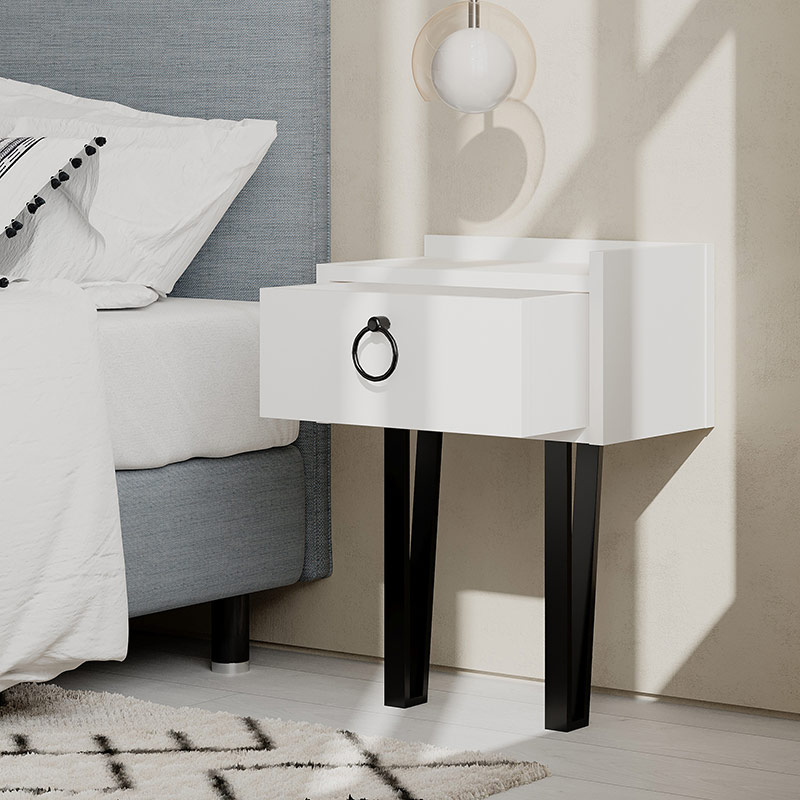 ICELAND NIGHTSTAND - WHITE