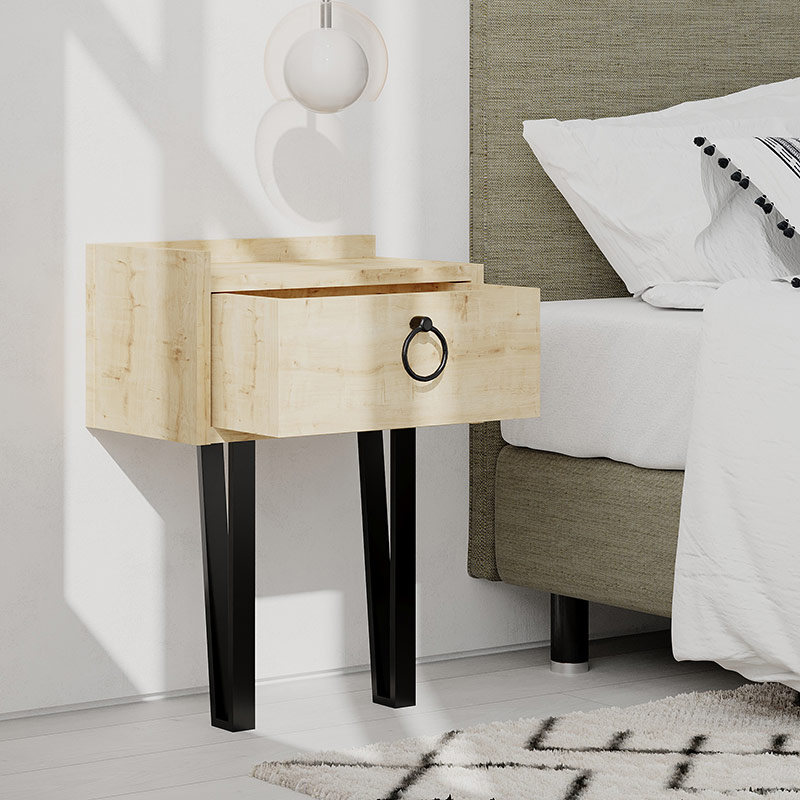 ICELAND NIGHTSTAND - OAK