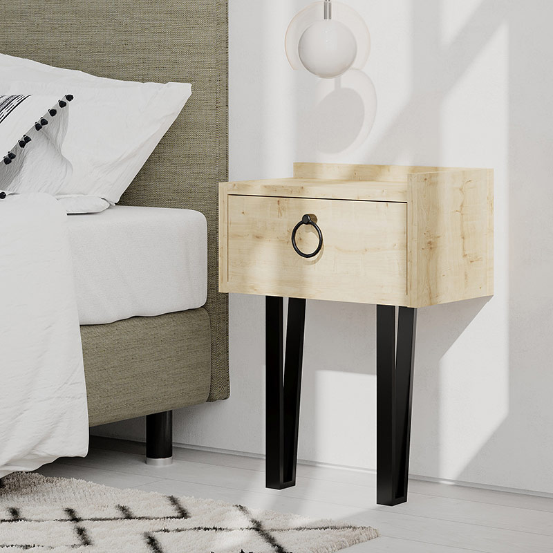 ICELAND NIGHTSTAND - OAK