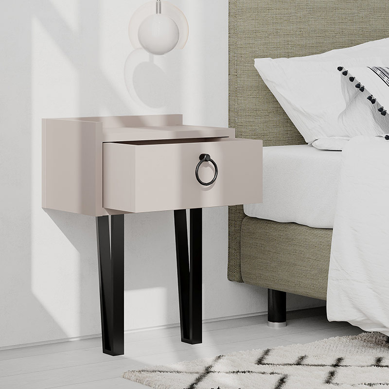 ICELAND NIGHTSTAND - LIGHT MOCHA