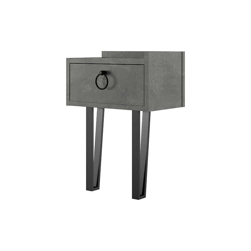 ICELAND NIGHTSTAND - RETRO GREY