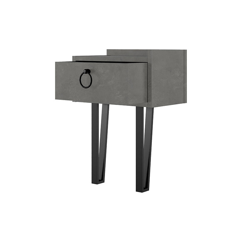 ICELAND NIGHTSTAND - RETRO GREY