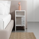 ASHEBORO NIGHTSTAND - WHITE - ZEBRA