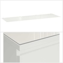 Ikea MALM Glass top white 160x48 cm
