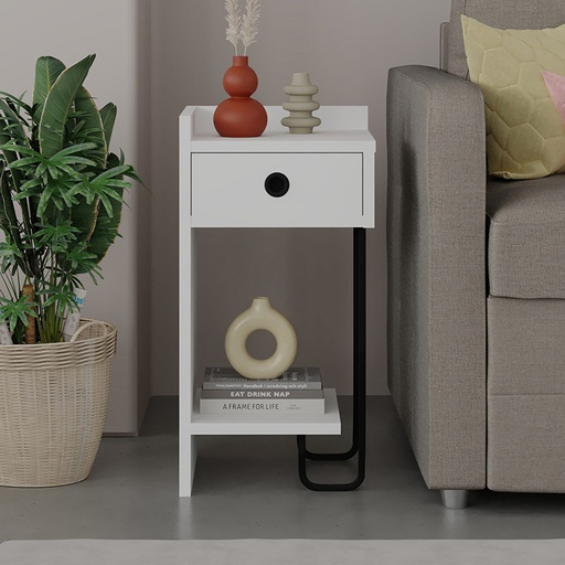 Rize Nightstand Left Module - White